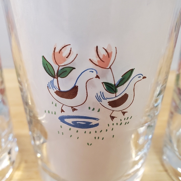 Vintage International Heartland Country Village 13oz Beverage Glass Tumblers - Picture 5 of 10
